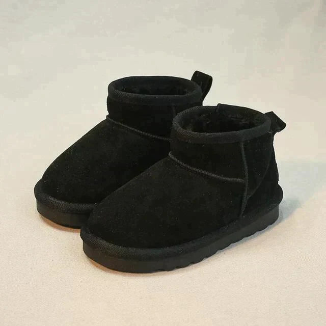Winter Suede Ankle Boots | Fleece Lined Vegan Design