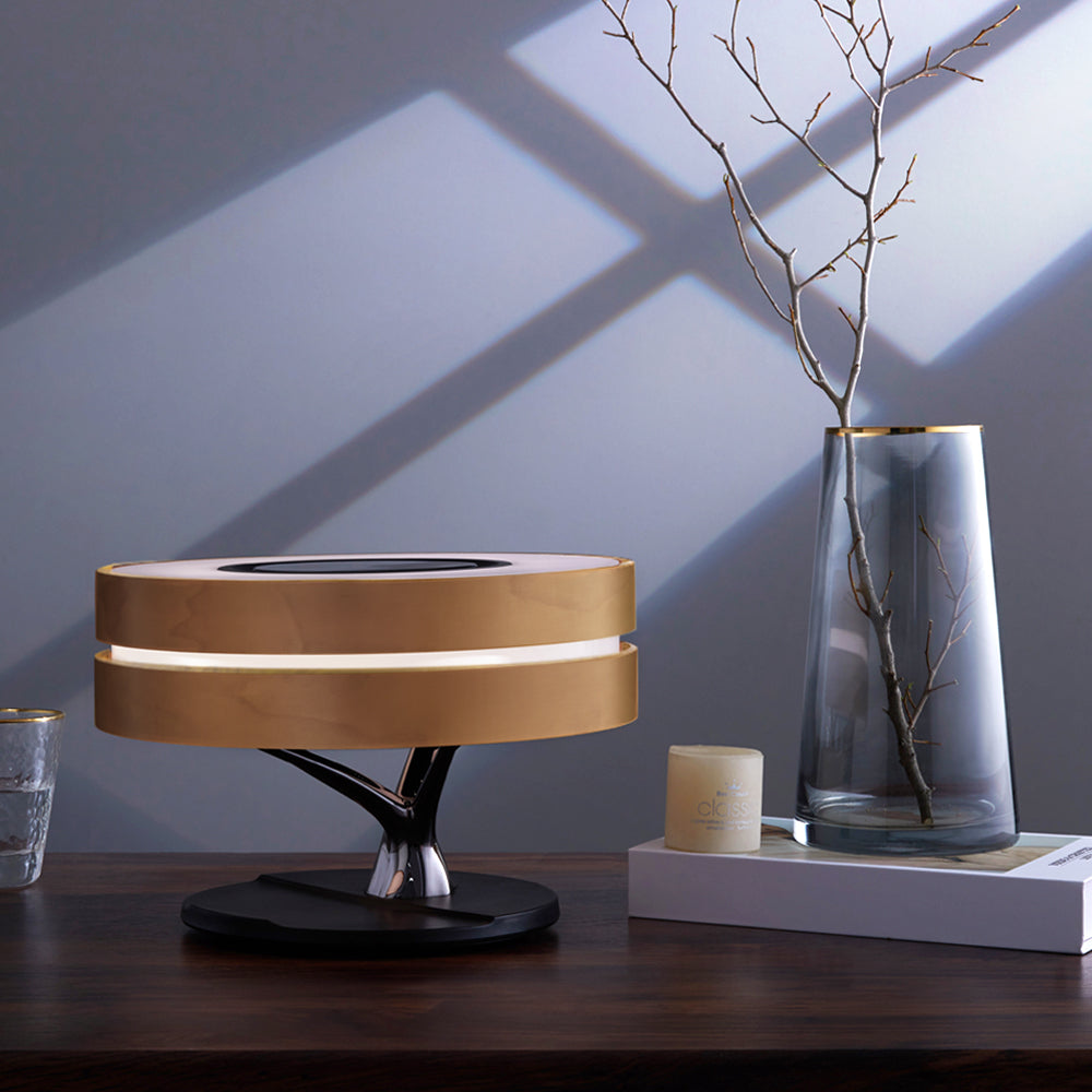 Modern Smart Desk Lamp | LED Speaker With Wireless Charging