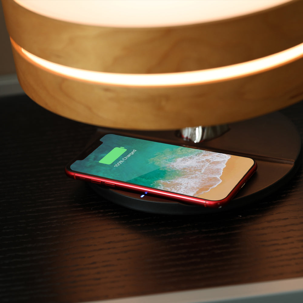 Modern Smart Desk Lamp | LED Speaker With Wireless Charging