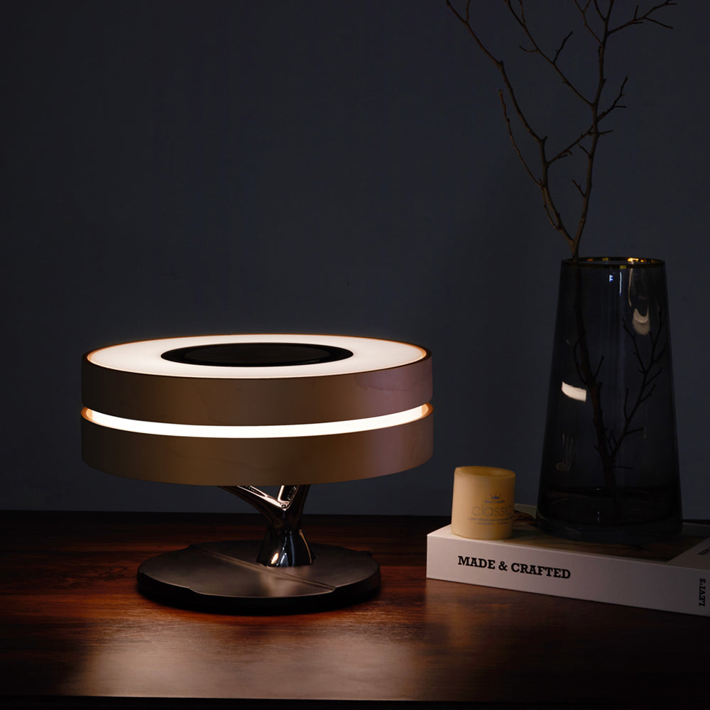 Modern Smart Desk Lamp | LED Speaker With Wireless Charging