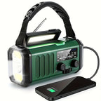 Emergency Radio Kit | Solar Hand Crank Power Bank With NOAA Weather Alert