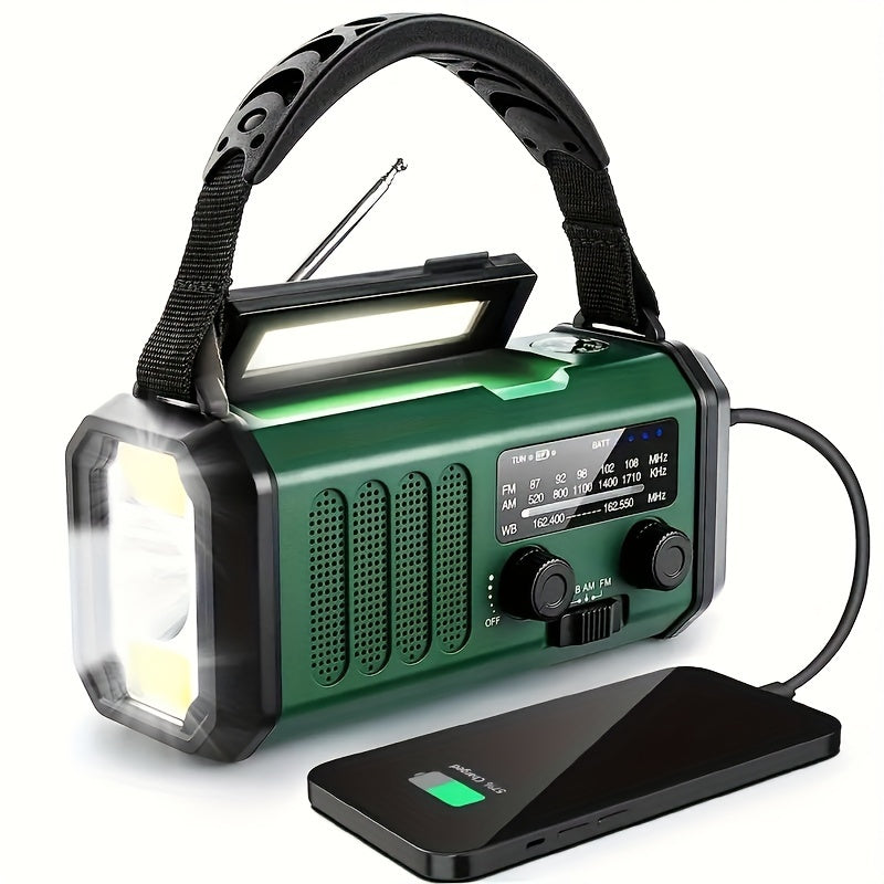 Emergency Radio Kit | Solar Hand Crank Power Bank With NOAA Weather Alert
