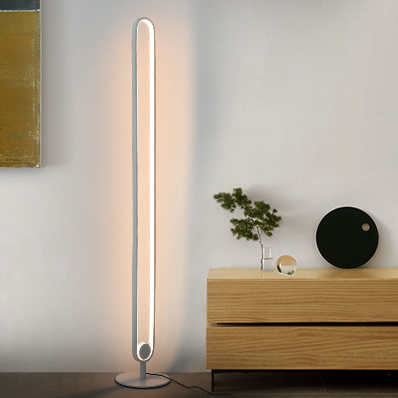 LED Floor Lamp | Slim Aluminum Design with Dimmable Light