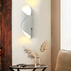 Modern Outdoor Wall Light | Spiral Black Metal Sconce