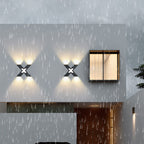 Modern Outdoor Wall Light | X-Shape LED Waterproof Design