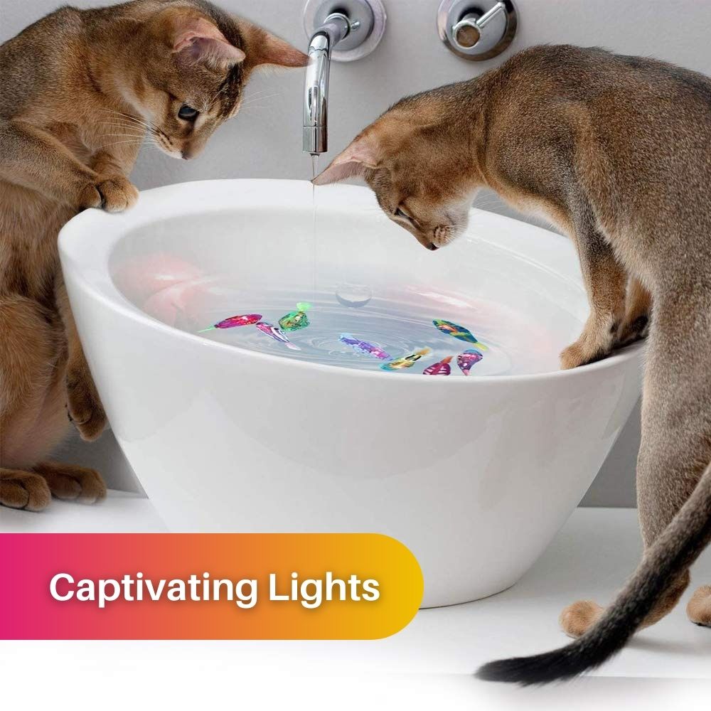 Interactive Swimming Fish Cat Toy | Light-Up Motion Activated Design
