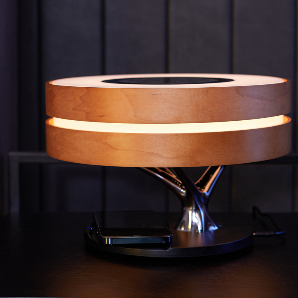 Modern Smart Desk Lamp | LED Speaker With Wireless Charging