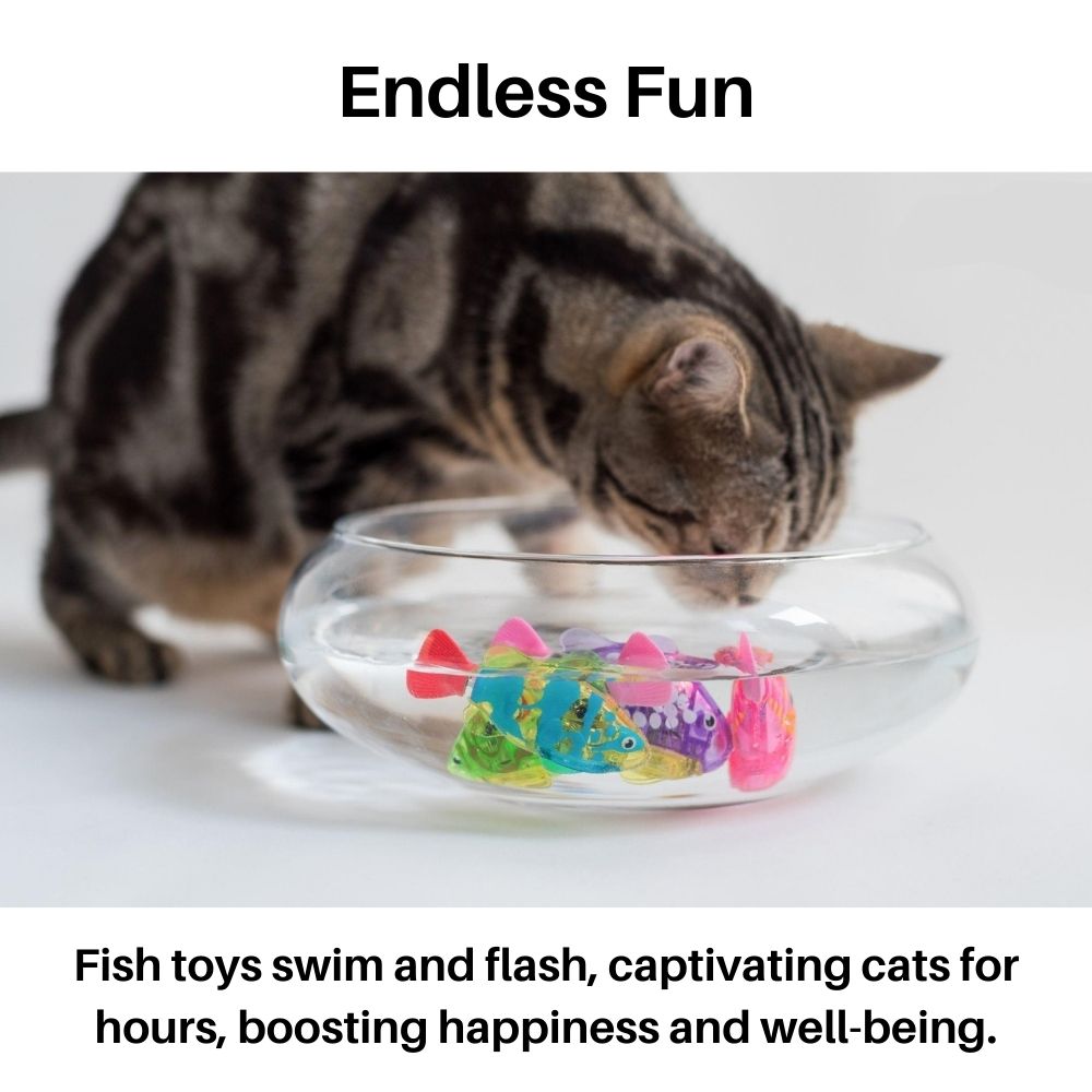 Interactive Swimming Fish Cat Toy | Light-Up Motion Activated Design