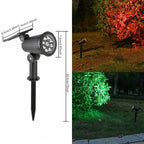 Solar Garden Spotlight | 9-Color LED Adjustable Landscape Light