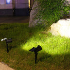 Solar Garden Spotlight | 9-Color LED Adjustable Landscape Light
