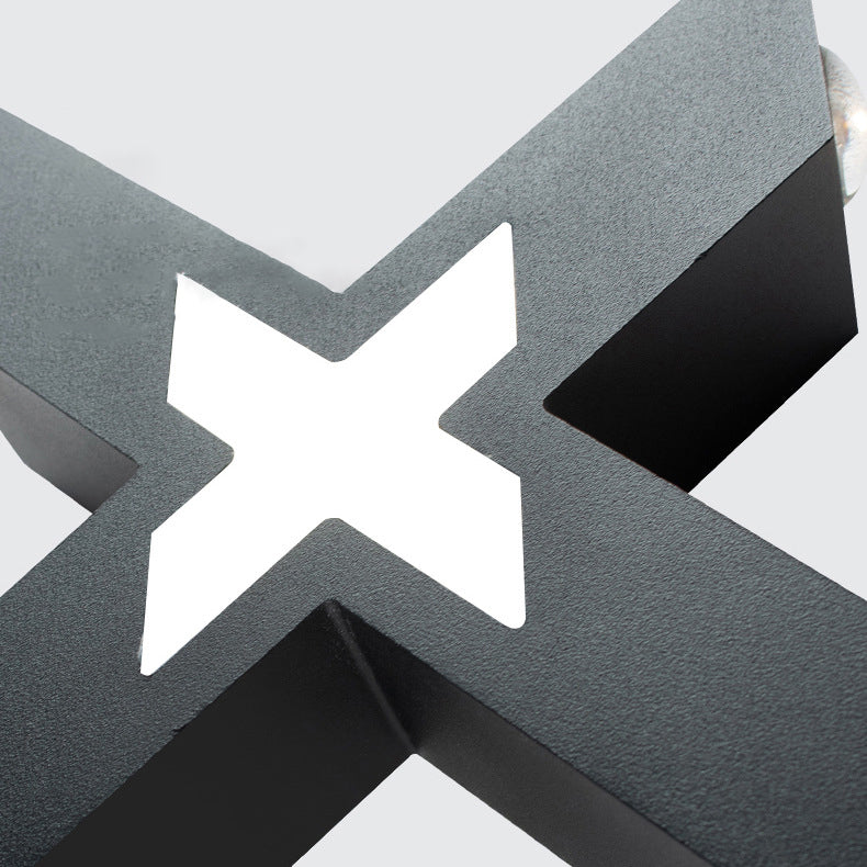 Modern Outdoor Wall Light | X-Shape LED Waterproof Design