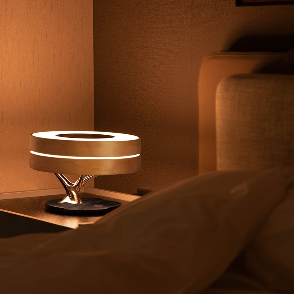 Modern Smart Desk Lamp | LED Speaker With Wireless Charging