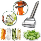 Professional Kitchen Peeler | Dual Blade Stainless Steel Design