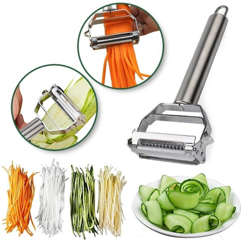 Professional Kitchen Peeler | Dual Blade Stainless Steel Design