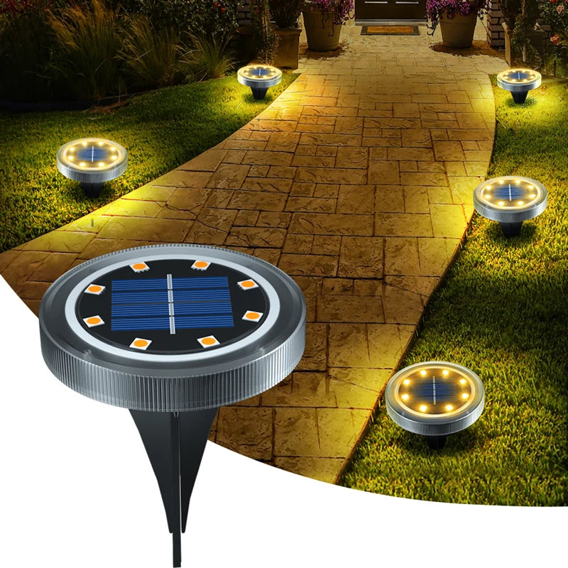 Solar Garden Path Lights | Wireless LED Ground Illumination