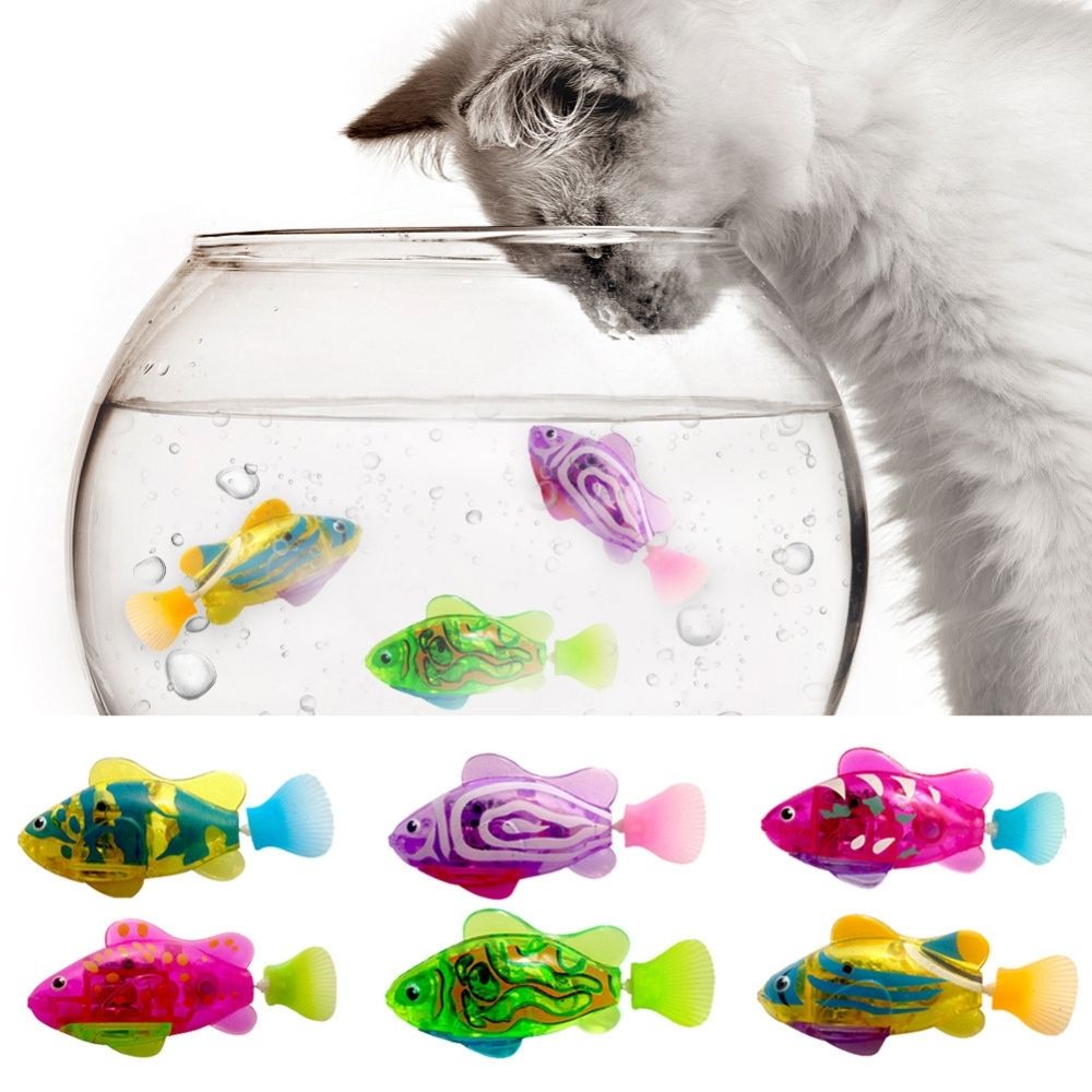 Interactive Swimming Fish Cat Toy | Light-Up Motion Activated Design