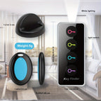 Smart Key Finder Set | 4 Color-Coded Wireless Trackers with LED Alert