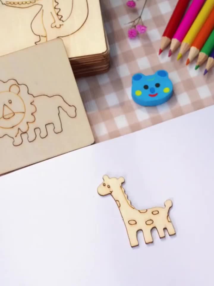 Montessori Drawing Templates | Wooden Educational Art Set