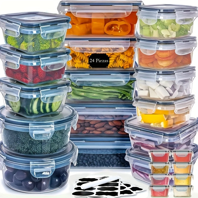 Food Storage Container Set | 24-Piece Leak-Proof System