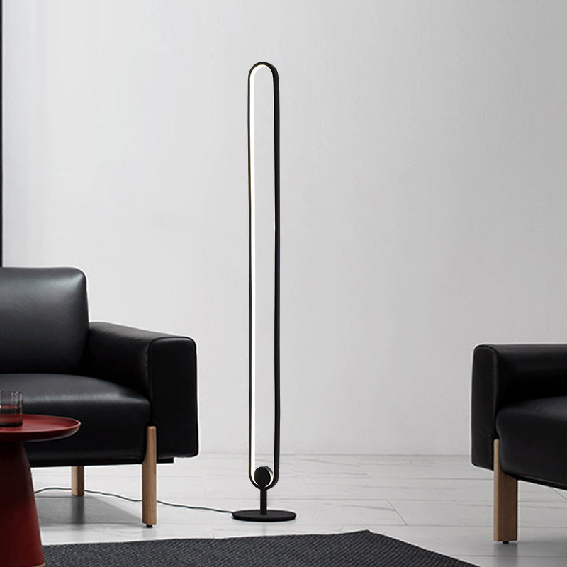 LED Floor Lamp | Slim Aluminum Design with Dimmable Light