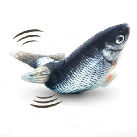 Interactive Fish Dog Toy | Motion Sensor Activated Moving Plush