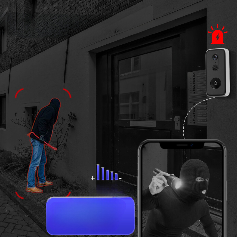 Smart Video Doorbell | 3MP HD Camera with Two-Way Audio