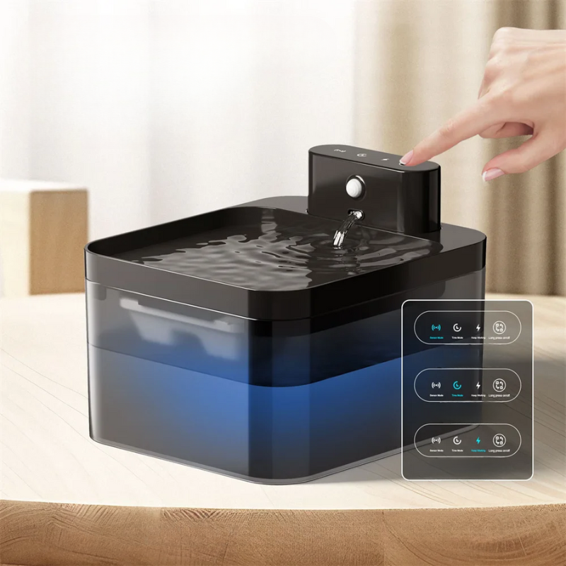 Smart Pet Water Fountain | Motion Sensor Activated Filter System