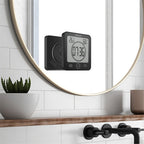 Digital Bathroom Clock | LCD Temperature Humidity Display