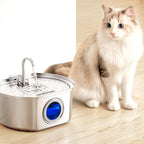 Pet Water Fountain | LED Indicator Stainless Steel Design