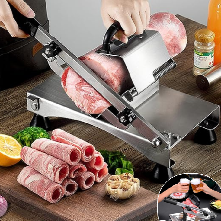 Professional Meat Slicer | Stainless Steel Manual Cutter