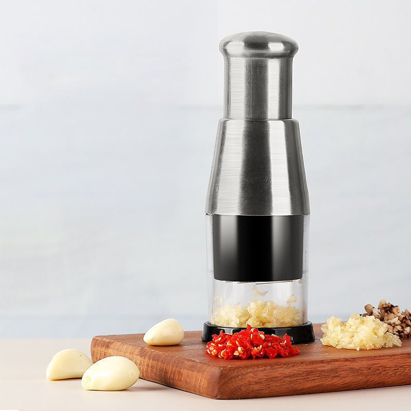 Stainless Steel Garlic Press | Quick Crush Manual Kitchen Tool