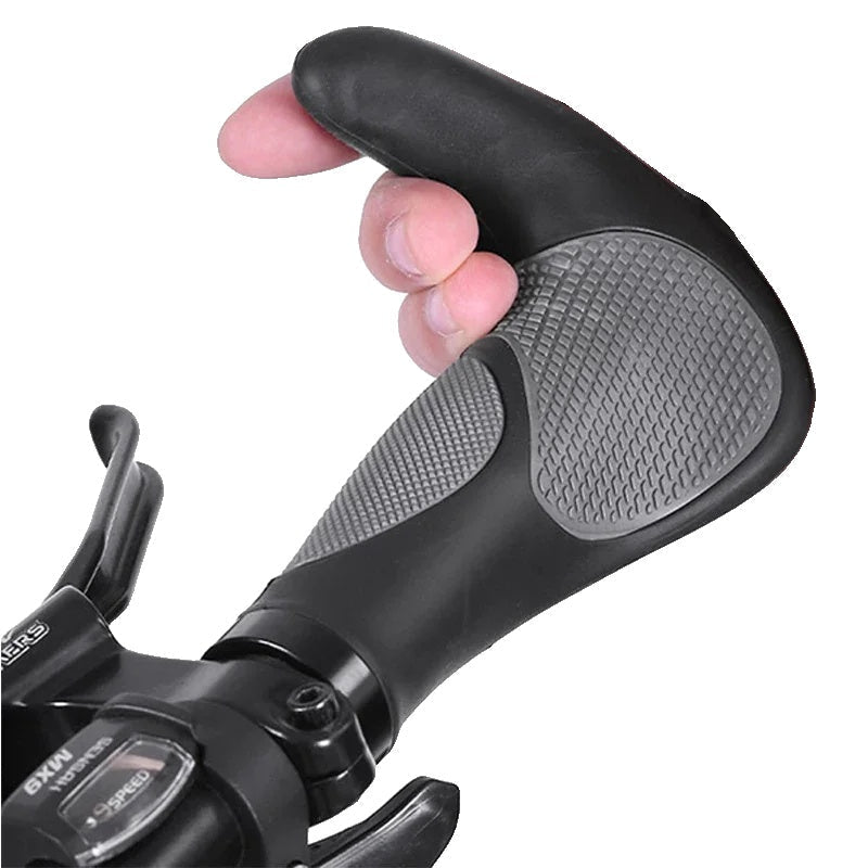 Ergonomic Mountain Bike Grips | Anti-Slip Rubber Design With Palm Support