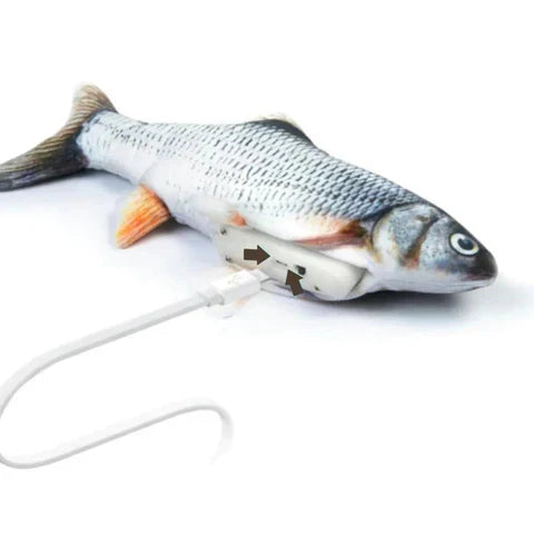 Interactive Fish Dog Toy | Motion Sensor Activated Moving Plush