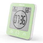 Digital Bathroom Clock | LCD Temperature Humidity Display