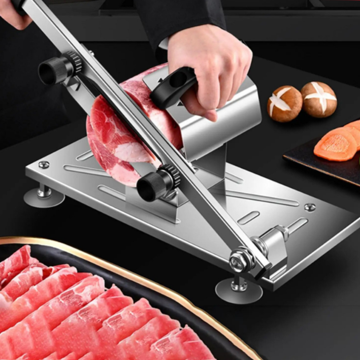 Professional Meat Slicer | Stainless Steel Manual Cutter
