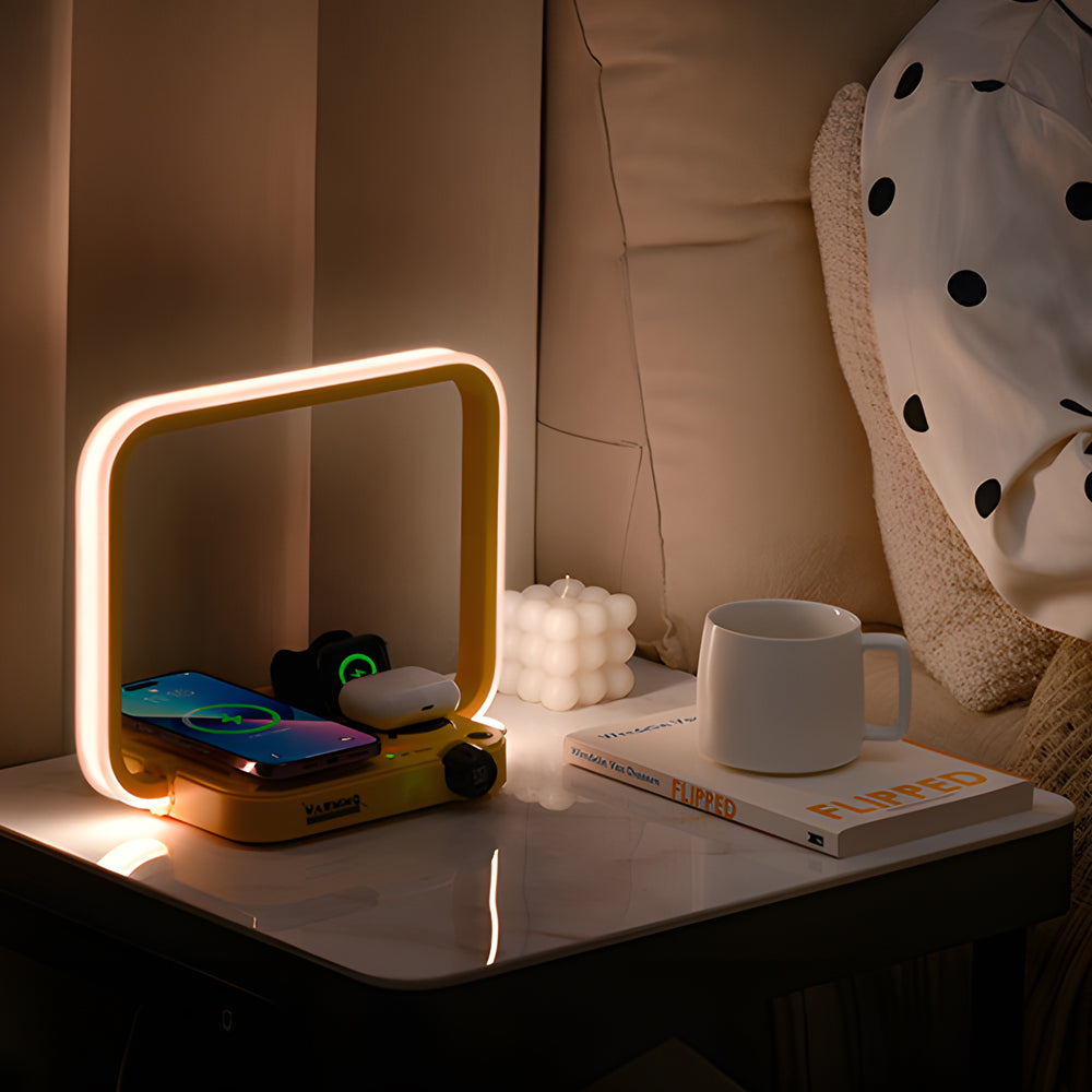 Smart Desk Lamp | RGB Wireless Charging Station