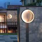 Moon Phase Wall Light | LED Outdoor Waterproof Sconce