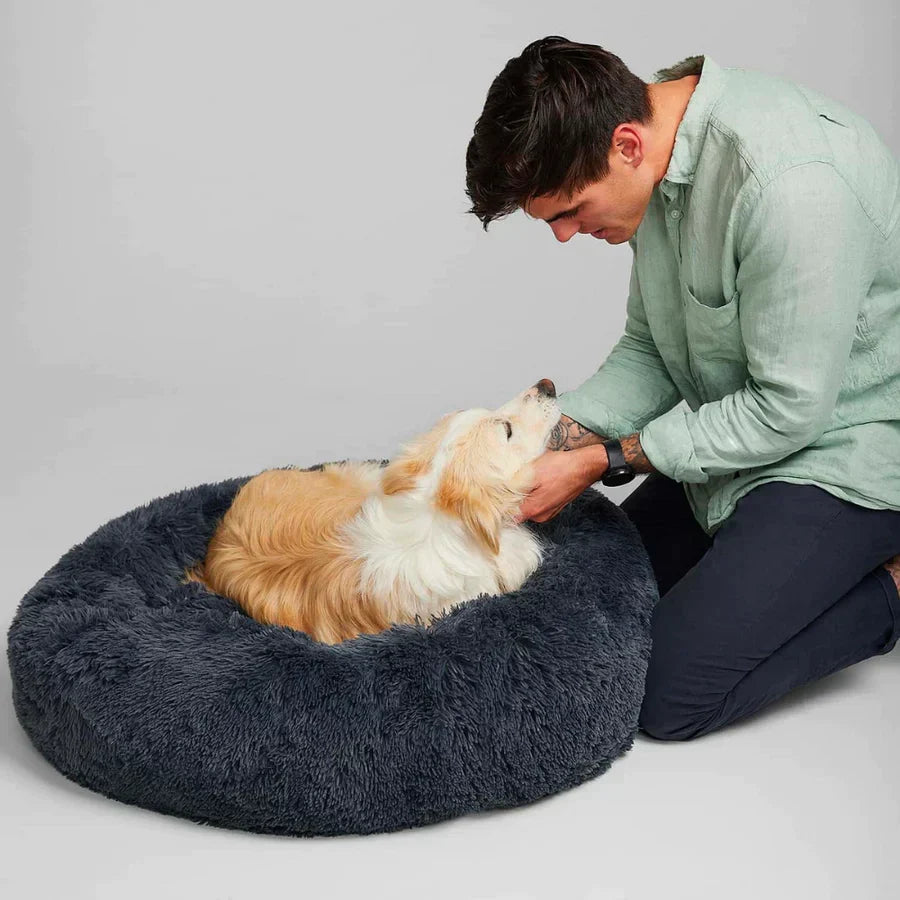 Plush Round Dog Bed | Ergonomic Support for All Breeds