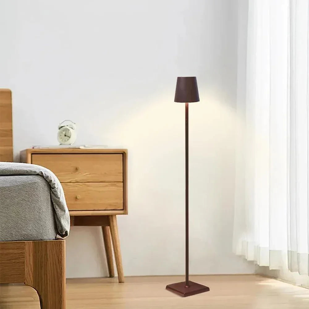 Modern LED Floor Lamp | Rechargeable Aluminum Design