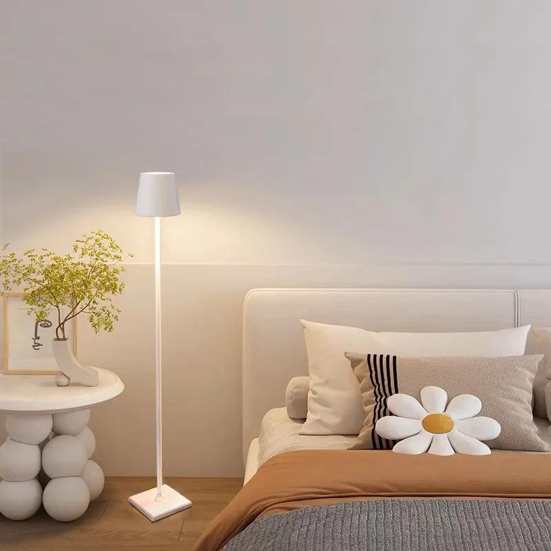 Modern LED Floor Lamp | Rechargeable Aluminum Design