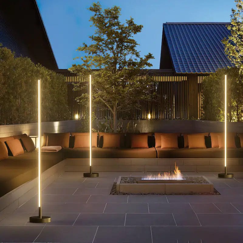 Modern Solar Floor Lamp | LED Outdoor Garden Light