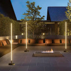 Modern Solar Floor Lamp | LED Outdoor Garden Light