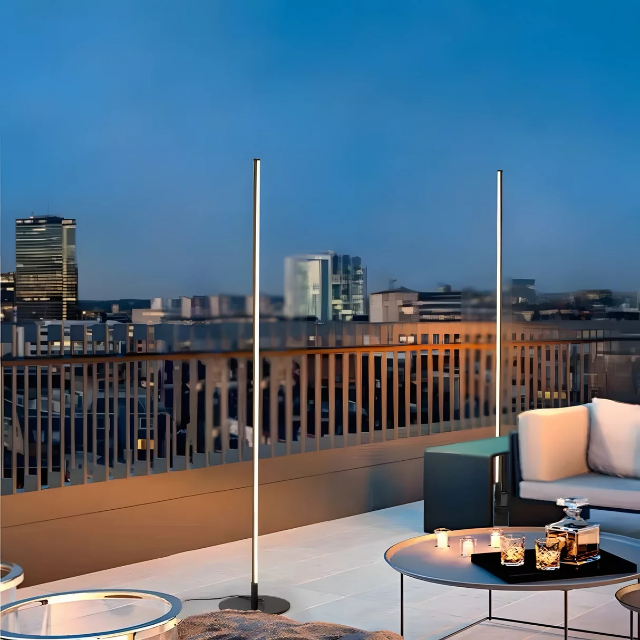 Modern Solar Floor Lamp | LED Outdoor Garden Light