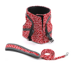 Japanese Pattern Cat Harness | Navy Blue Wave Design With Leash