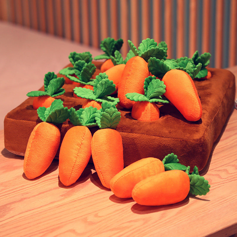 Interactive Dog Puzzle Mat | Carrot Garden Treat Dispenser