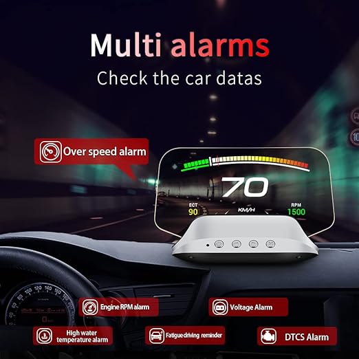 Smart Car HUD Display | GPS Navigation Projector With Speed Monitor