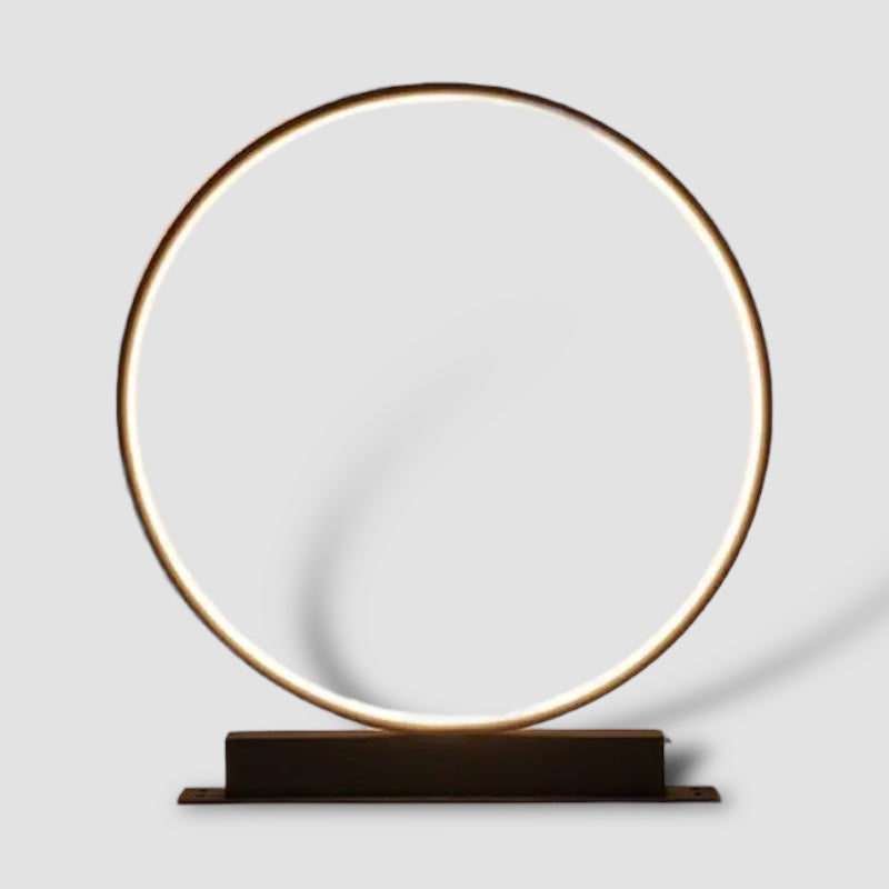 LED Circle Floor Lamp | Modern Aluminum Ring Design