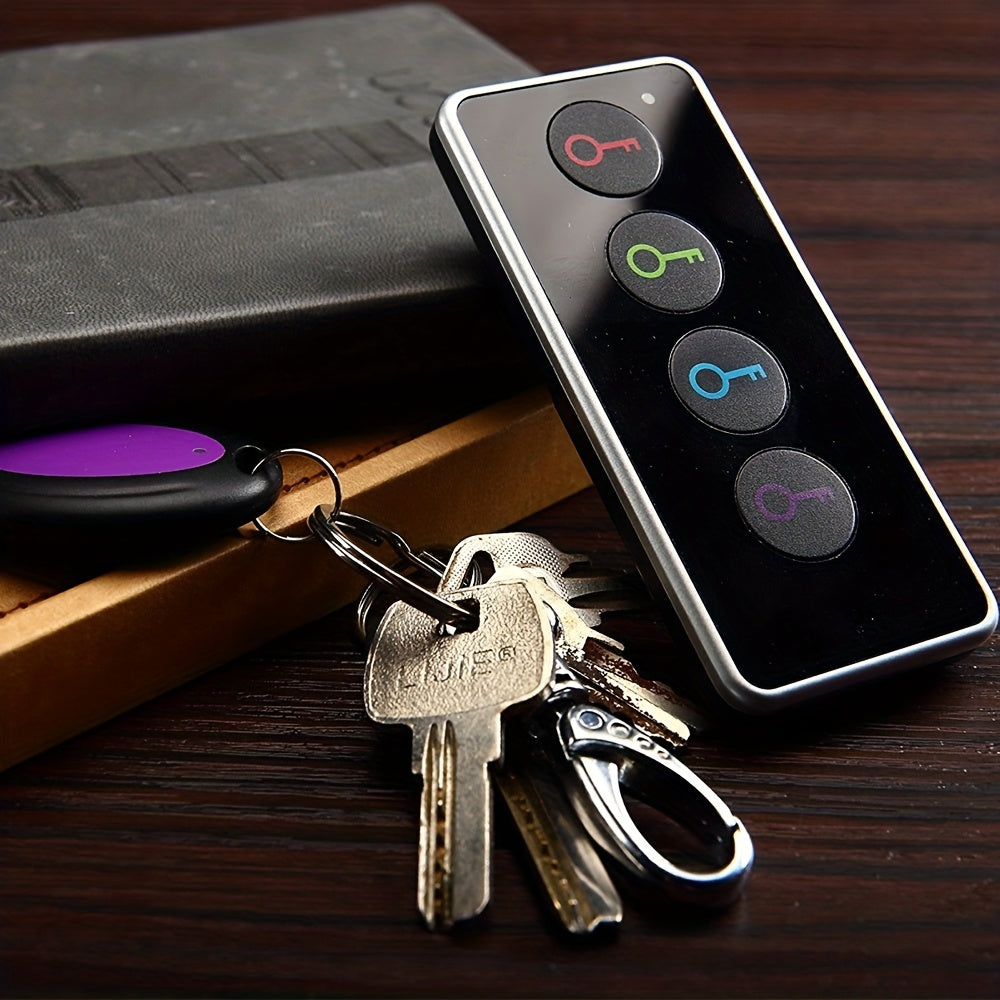 Smart Key Finder Set | 4 Color-Coded Wireless Trackers with LED Alert