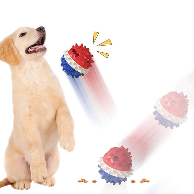 Interactive Dog Toy | Suction Cup Base with Dental Chew Ball