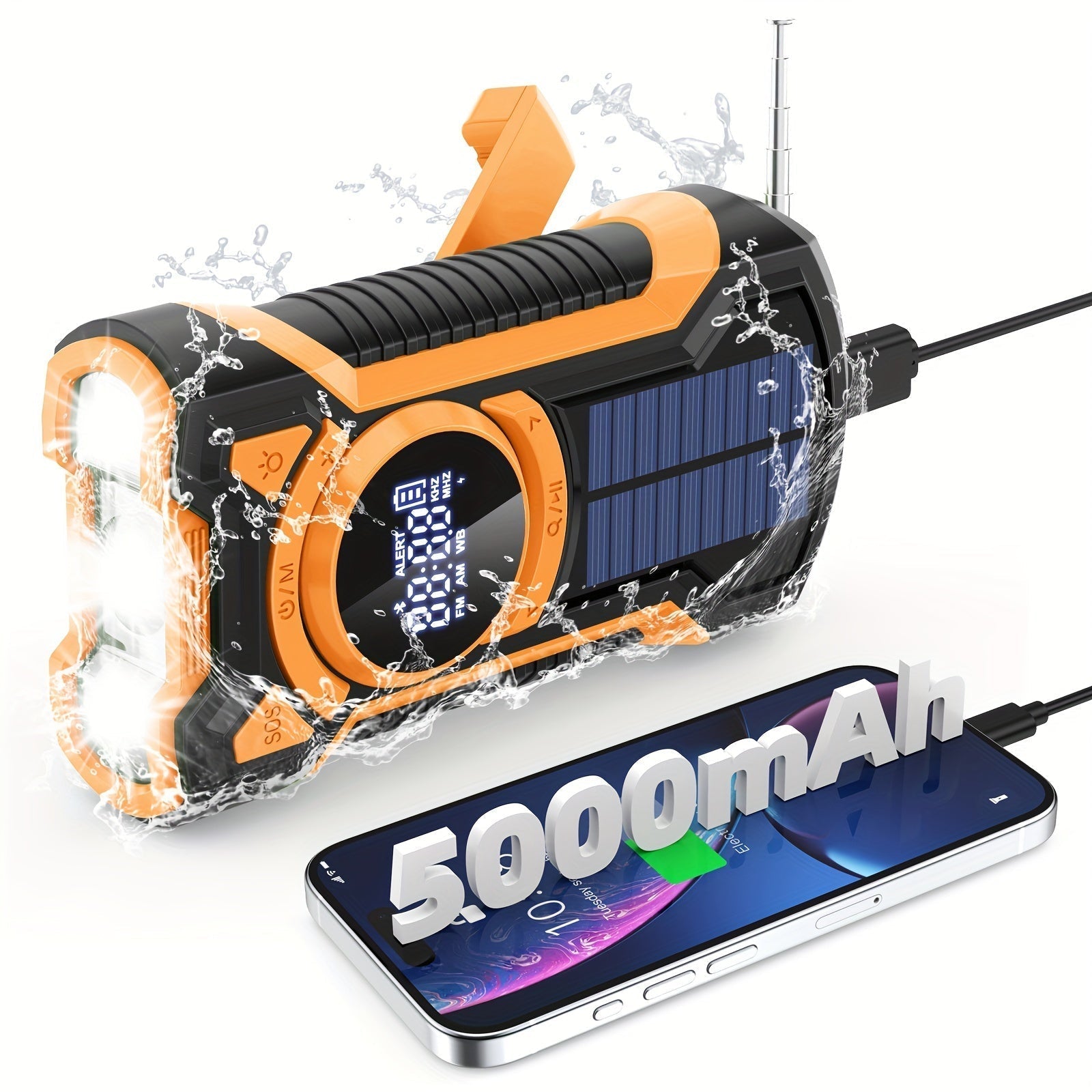 Emergency Radio Kit | Solar Power Bank With NOAA Weather Alerts